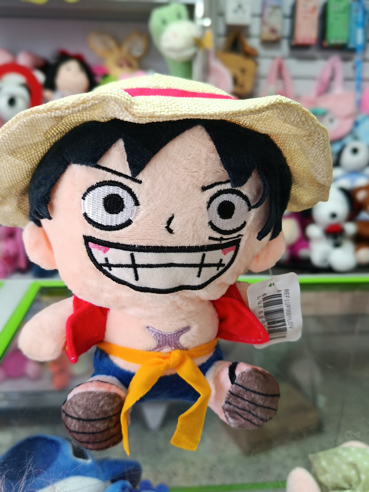 PELUCHE ONE PIECE MONKEY D LUFFY 20cms