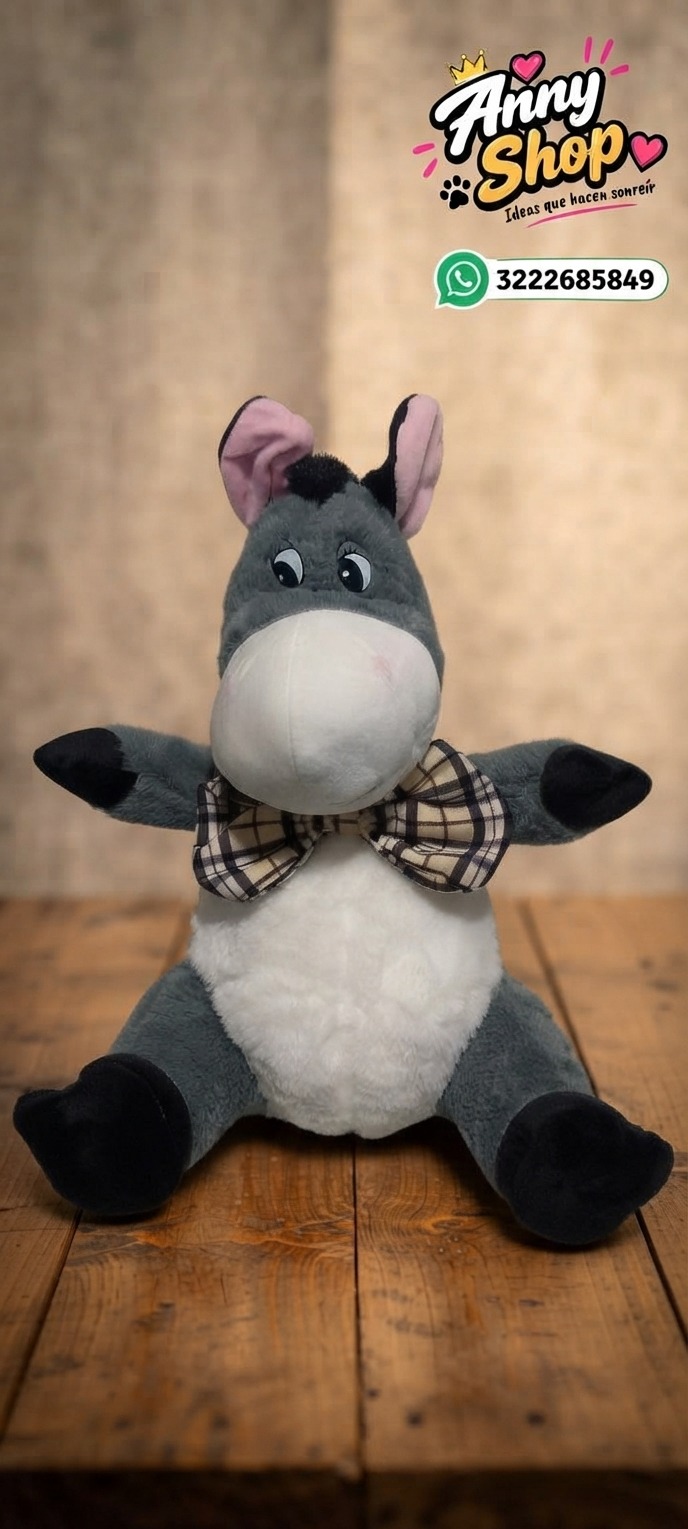 PELUCHE BURRO 35cms