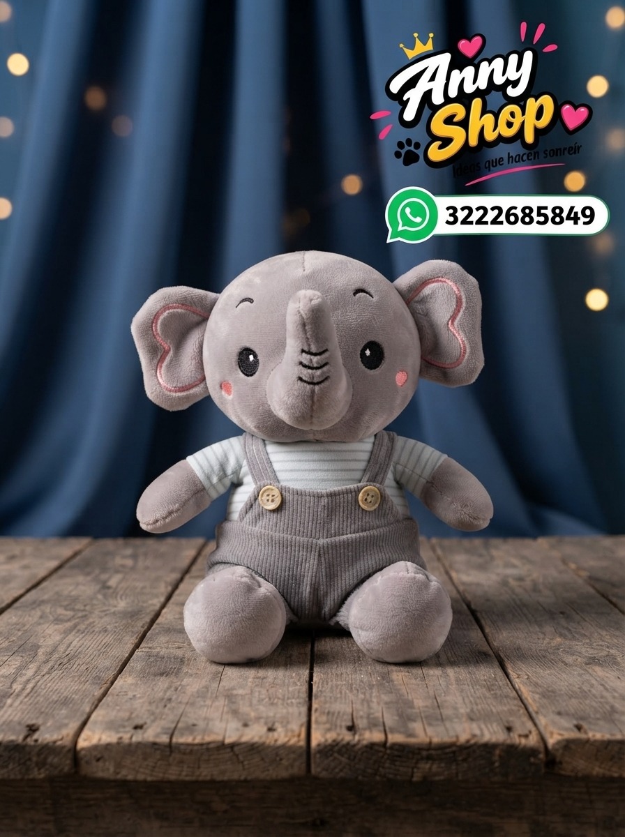 PELUCHE ELEFANTE 25X20 CMS