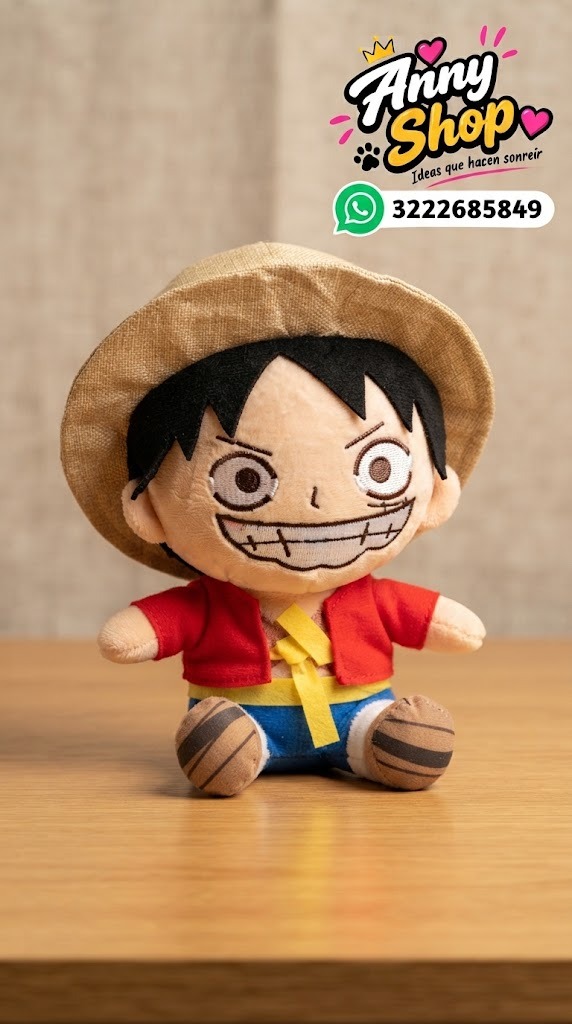PELUCHE ONE PIECE MONKEY D LUFFY 26cms