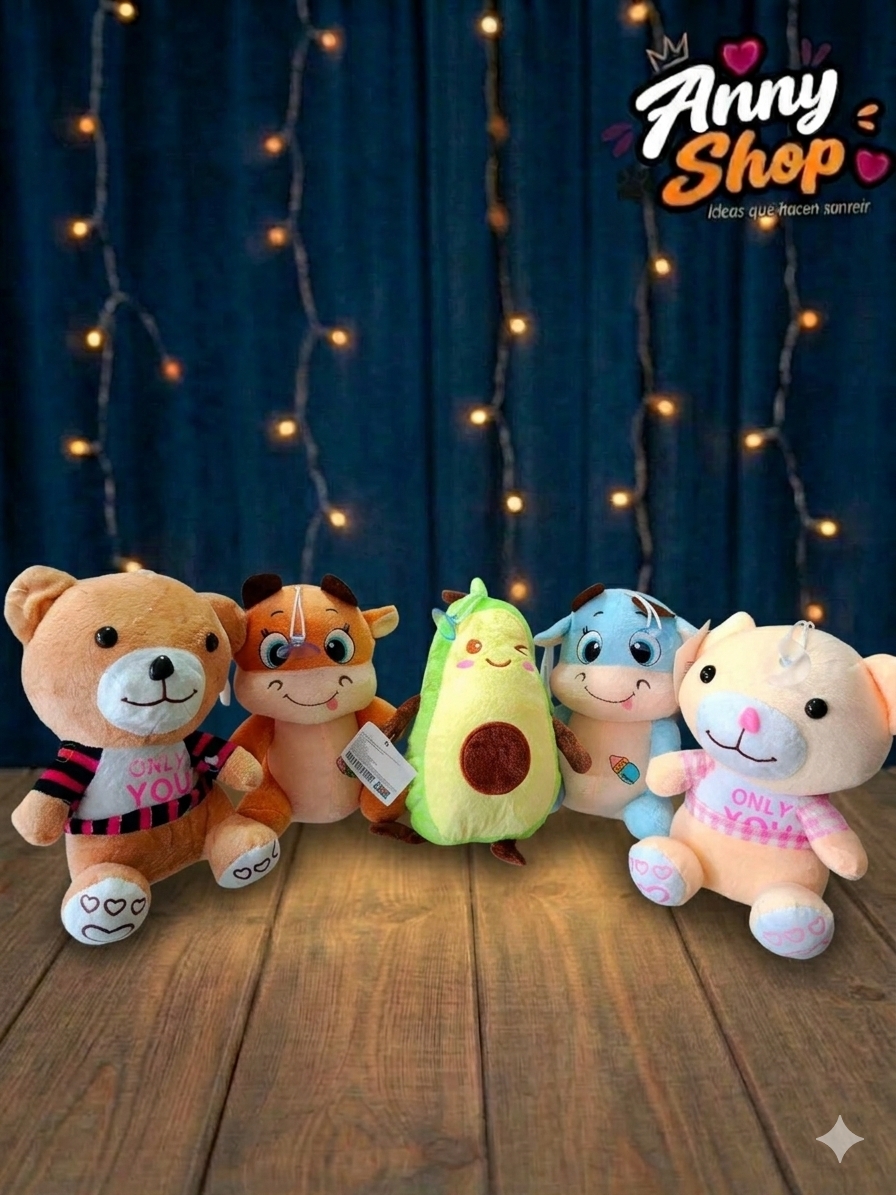PELUCHES PEQ OSO y VACA ANCHETERO